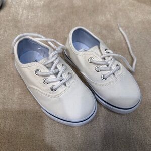 janie and jack Classic White Kids Sneakers